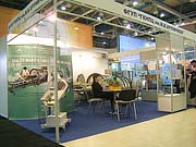 Moscow. Expocenter. Exhibition Zdravoohranenie. Khrunichev Medical  Equipment Plant